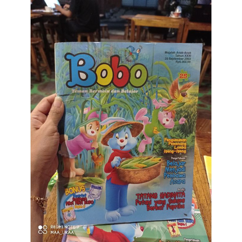 MAJALAH BOBO TAHUN 2003( 3 BUKU)