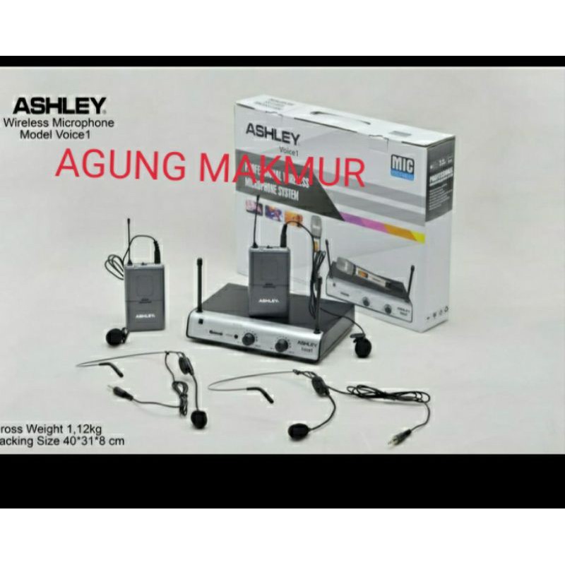 Mic wireless Ashley Voice 1 Headset Clip on