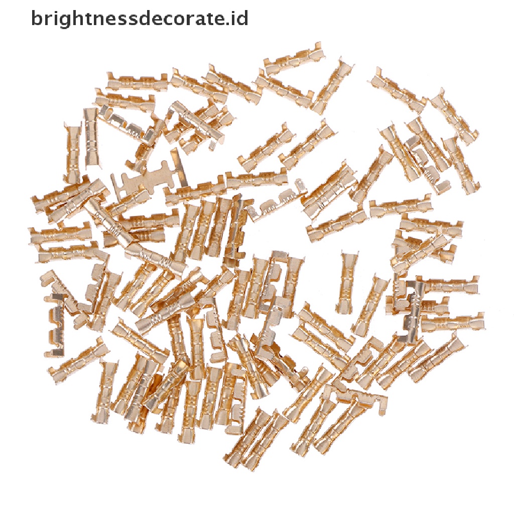 [birth] 100Pcs brass copper 0.5-1.5mm² crimp electrical connector wire terminal kit [ID]