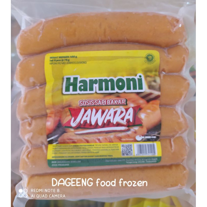 HARMONI SOSIS SAPI  BAKAR JAWARA ISI 6PCS