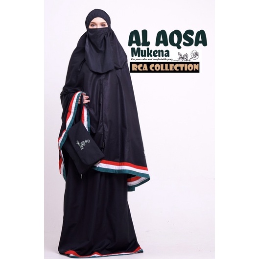 Mukena RCA Collection - Mukena AL AQSA Mukenah Dewasa Perlengkapan Sholat Nyaman Adem dengan Dagu Te