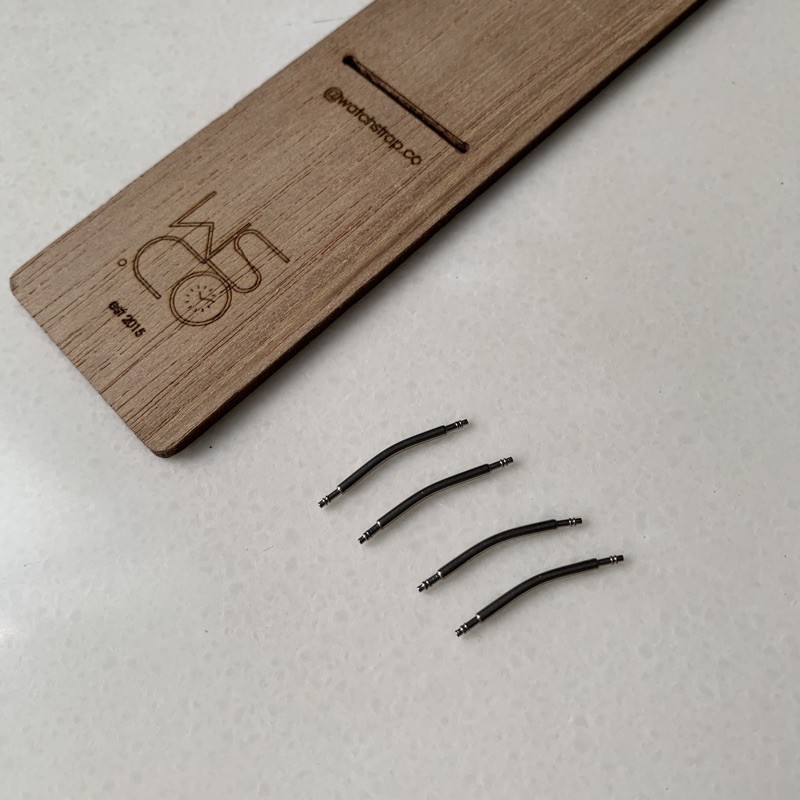Curved Spring Bar Curved Spring Pin Besi Pengait Tali jam model curved