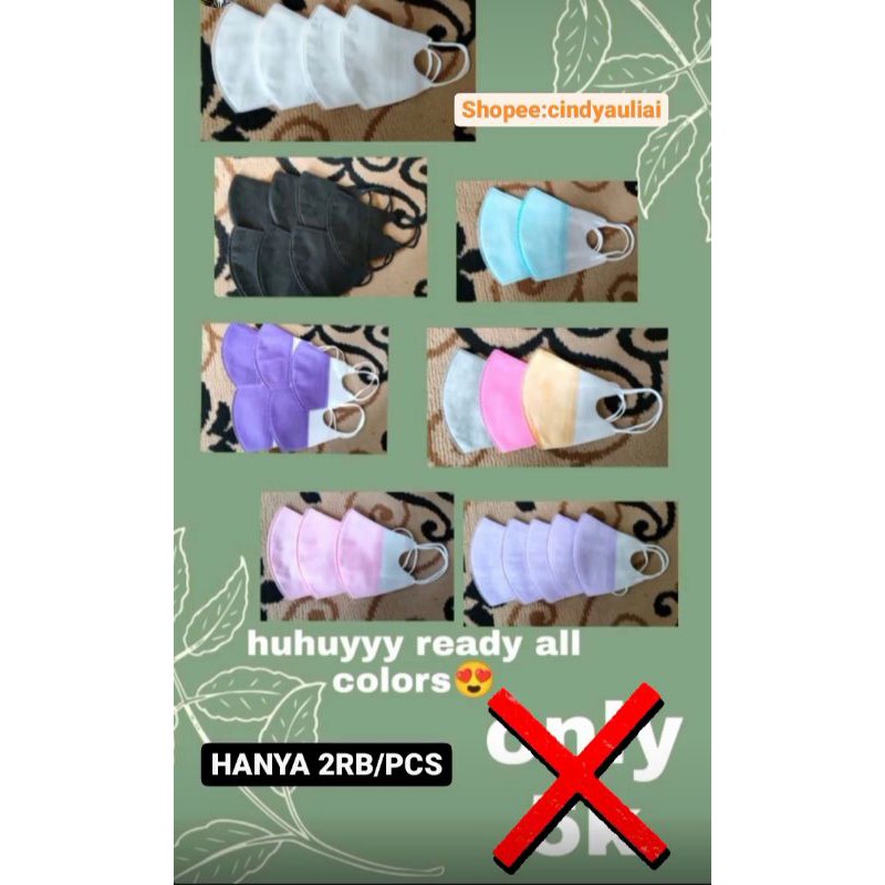 Masker Duckbill Warna Warni