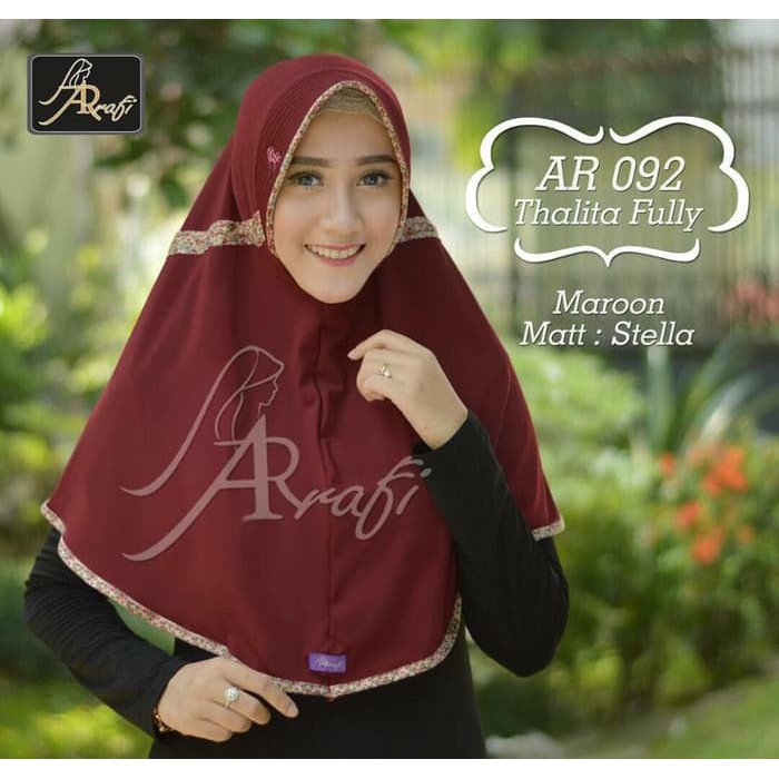 Promo!! Hijab Arrafi Ar 092 Std Talita Fully Terlaris!!