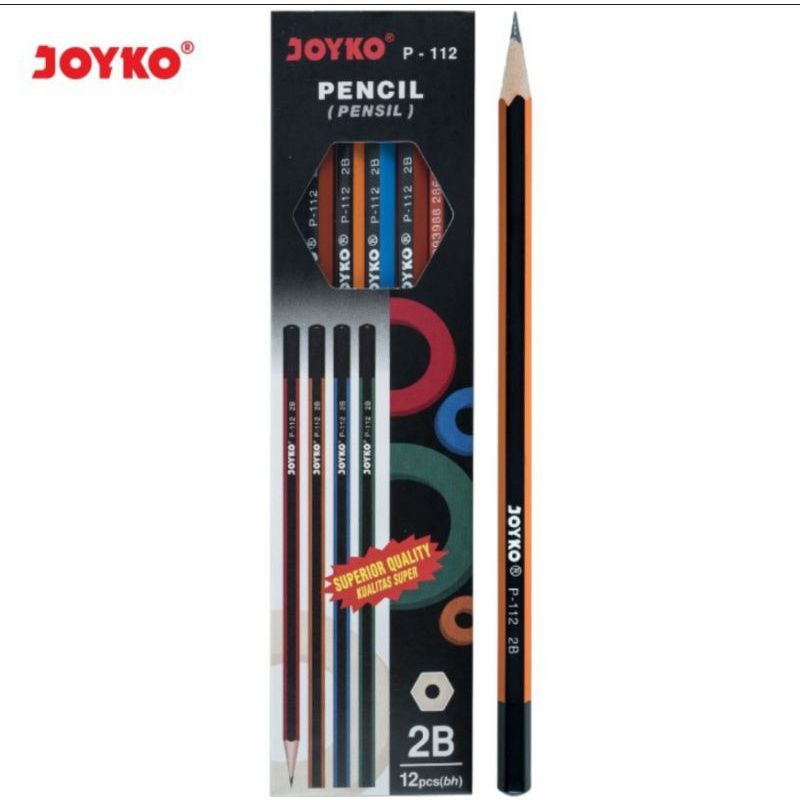 

COD alat tulis stationery Pensil 2B Joyko P - 112 / (1pak/12pcs)