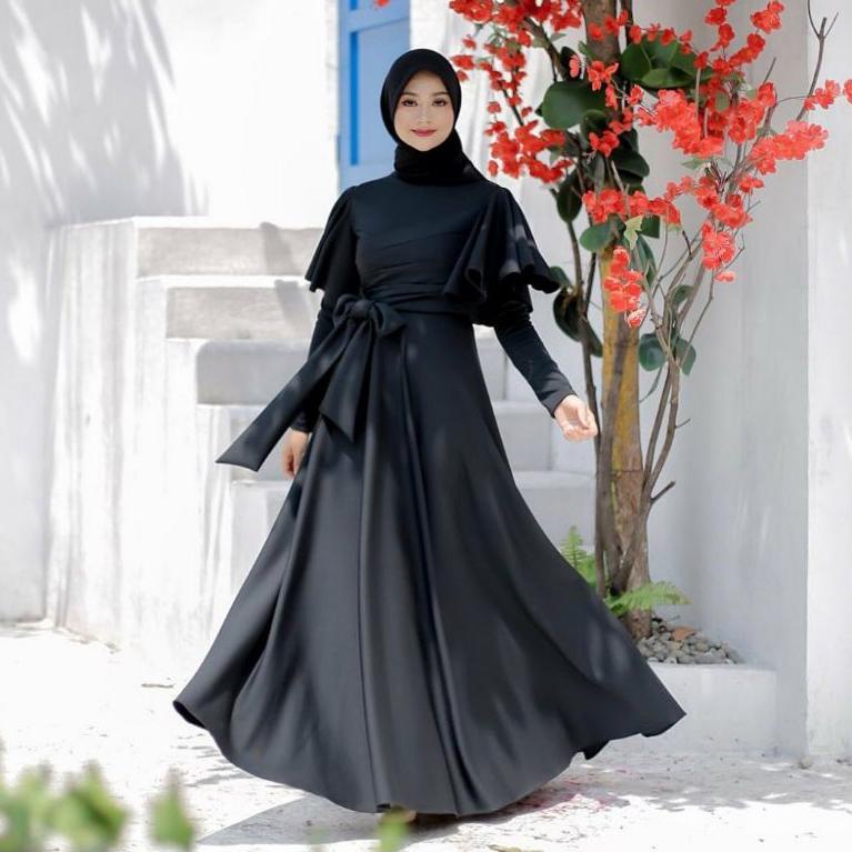 Real pict ||
EnI Baju dress gamis muslim maxi gaun gown pesta lebaran lamaran kondangan foto prewedd