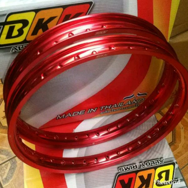 VELG BKK PELEK RUJI BKK THAILAND ORIGINAL 140 160 RING 17 MERAH BIRU UNGU SILVER BLACK ORI