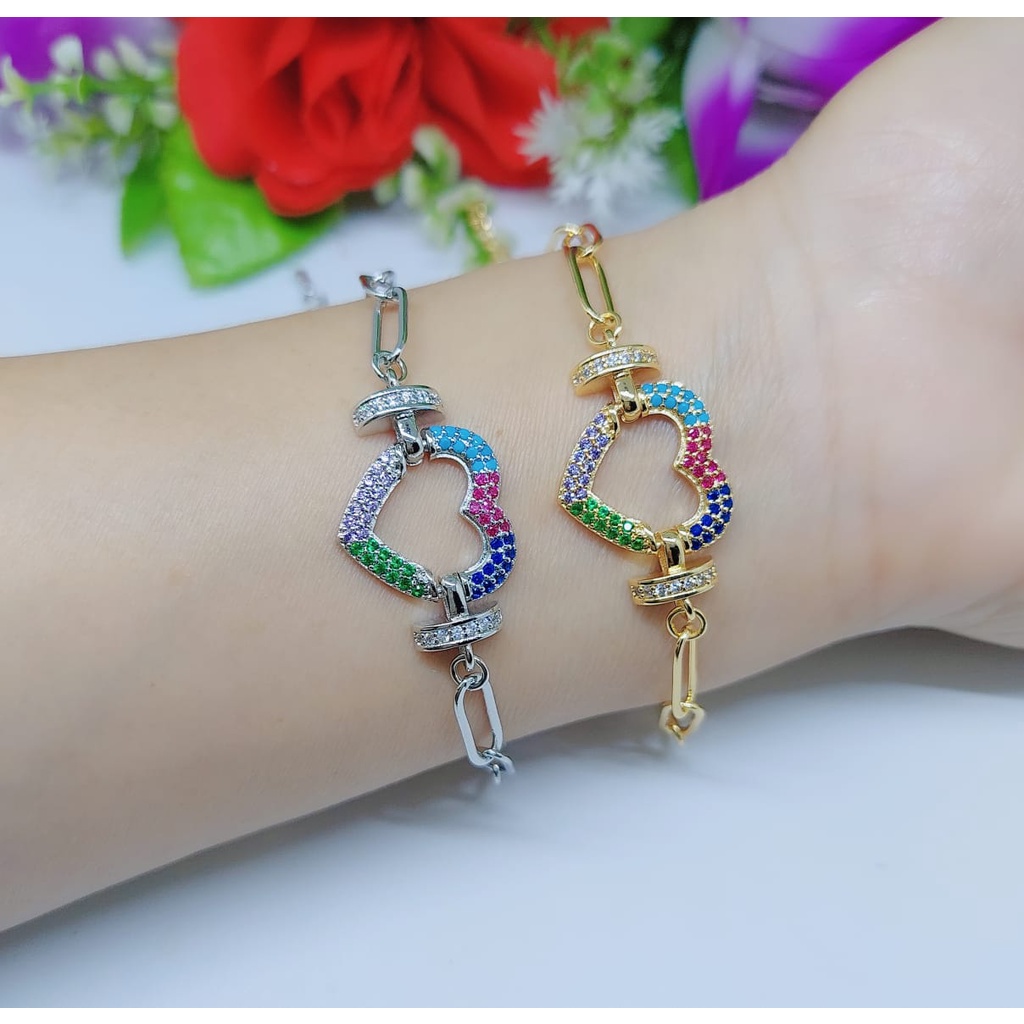 Gelang xuping mata full lapis emas perhiasan fashion A5-8