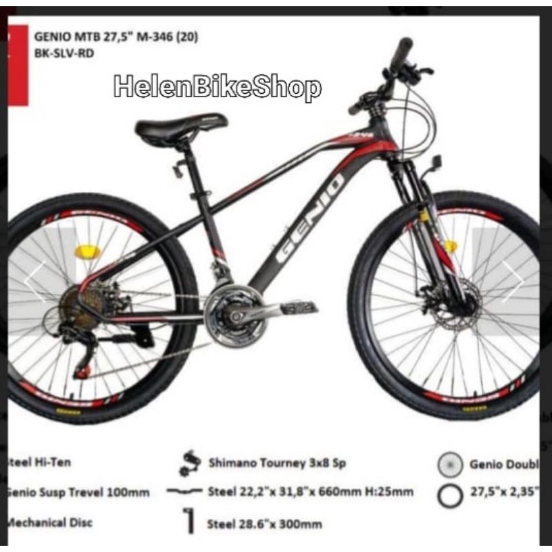 Sepeda Gunung MTb 27,5 inch Genio M-346
