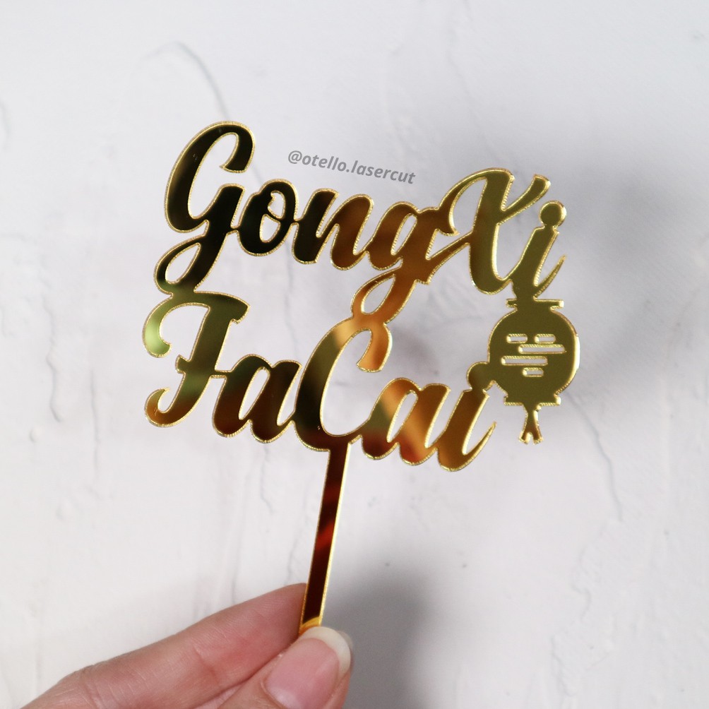 Cupcake Topper Imlek Mini Sincia Caketopper Kue Hiasan Chinese New Year Dekorasi Cake Topper Akrilik