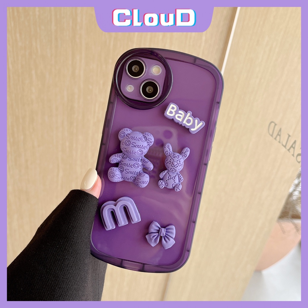 Soft Case TPU Motif Kartun Beruang 3D Untuk Realme C25 C15 C12 C31 C11 C35 C25s C25Y C20 C21Y C20A C11 2021 Realme 6i 5i 5s C3 C1 5i