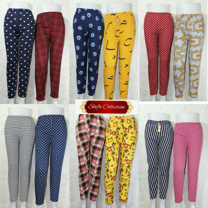 Celana Legging Murah / Celana Leging Jumbo / Celana Legging Panjang Wanita Bahan Spandek (BB 40-65 kg Jumbo)