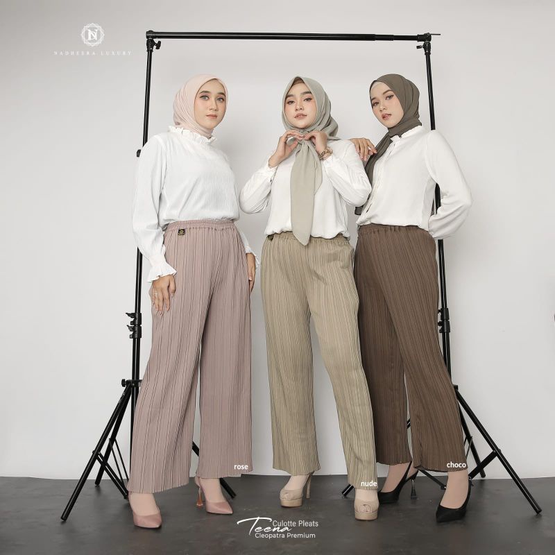 CELANA KULOT PLISKIT TEENA CULLOTE PLEATS ORI BY NADHEERA LUXURY