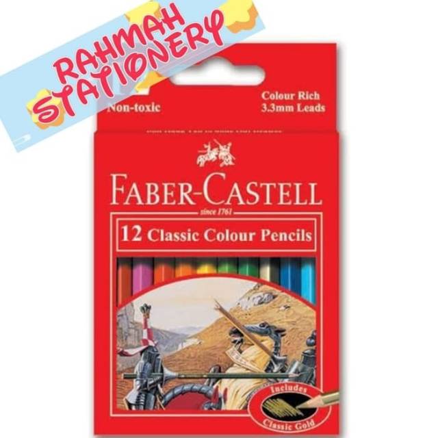 

Classic colour pencils 12 short faber castell