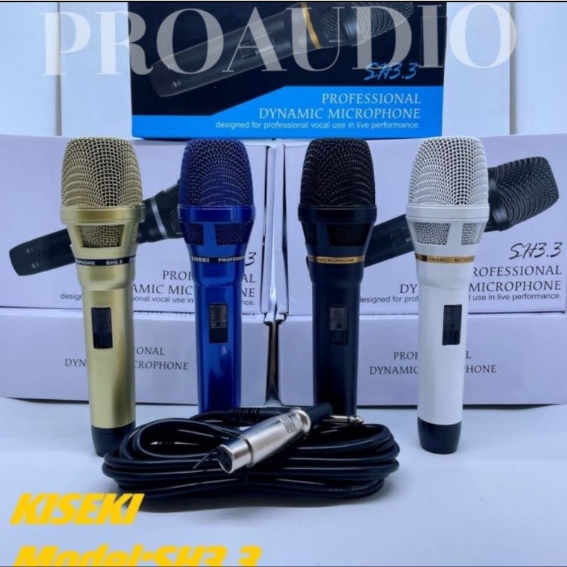 Microphone kabel KISEKI SH 3.7 SH 3.8 SH 3.3 mic kabel dynamix ORI