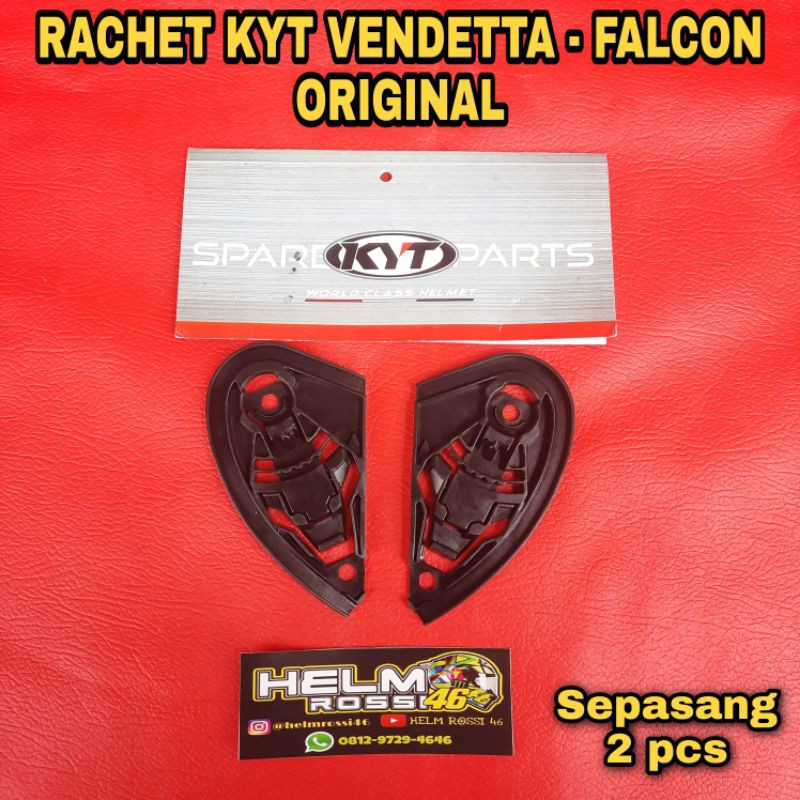 Rachet KYT VENDETTA FALCON FR ORIGINAL Breket Kupingan Rechet Asli Sepasang kanan dan kiri