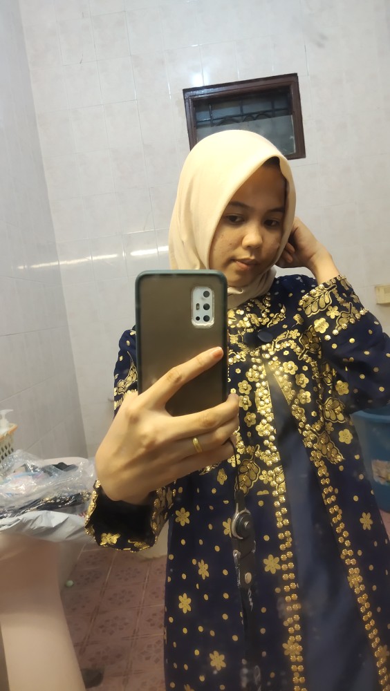 Gamis Motif Batik Songket Palembang