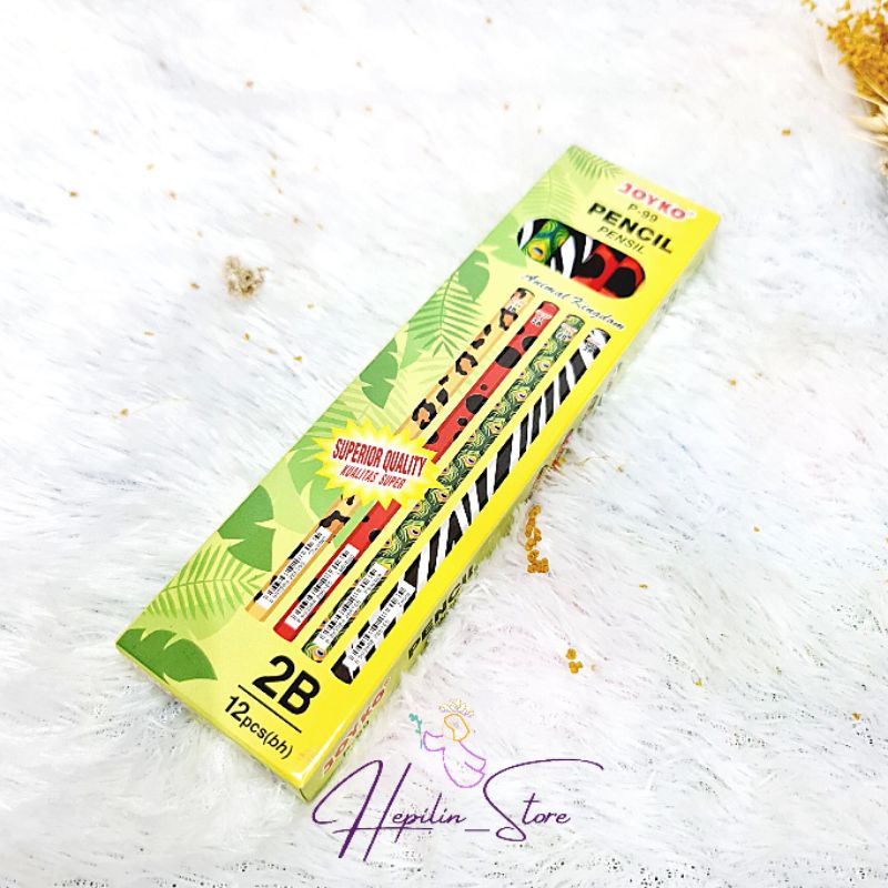

Pensil 2B Joyko Animal Kingdom atau OWL 12 Pcs / Pencil Joyko Lusinan Animal Kingdom 2 / P-99 / P-101 / P-114