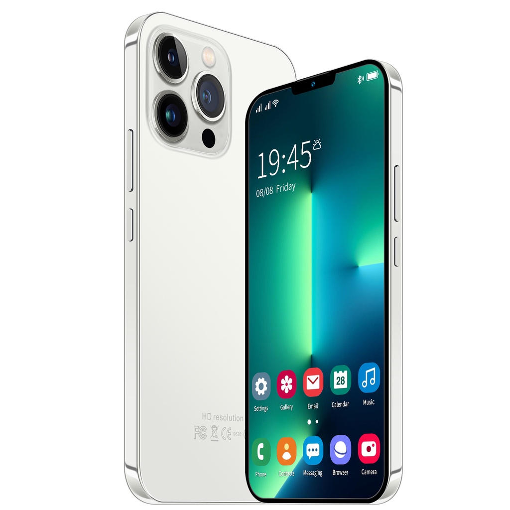 【 Produk Baru hp 】 Ponsel  Pintar Baru i13 pro max Android 10.0 Layar HD 7,5 inci 4G/5G HP Original wajah unlock Handphone Android Free Aksesoris-White
