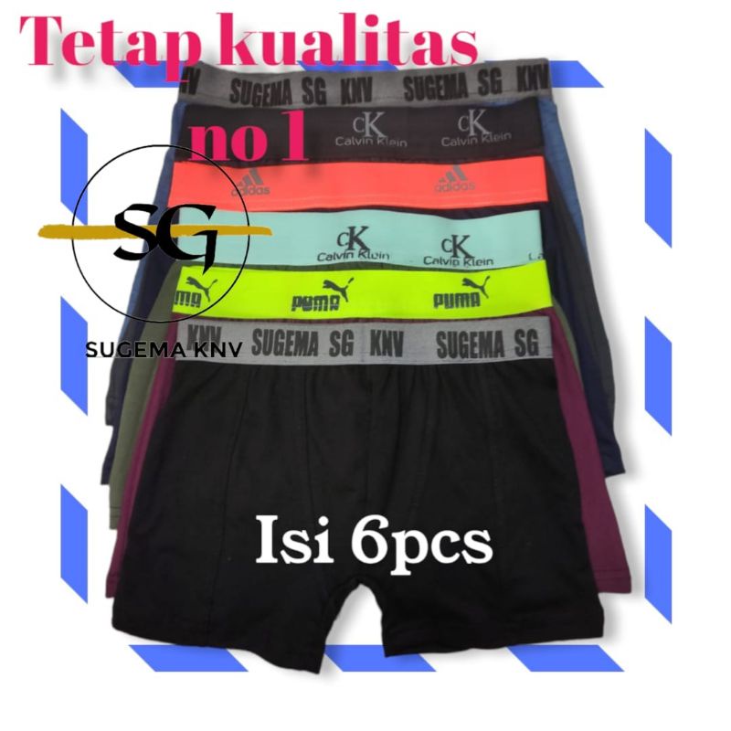 celana cd boxer isi 6pcs