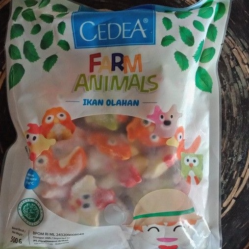 

Cedea Farms Animals frozen beku Ikan Olahan 500gr halal enak