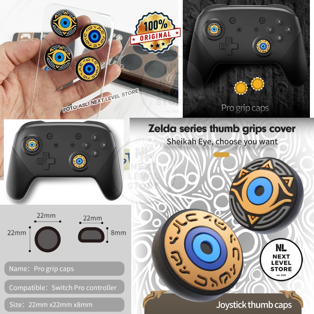 IINE Zelda Accessories Set Nintendo Switch V1 V2 OLED Original - Analog Joystick Pro Controller Cap Magnetic Card Case Pouch ORIGINAL