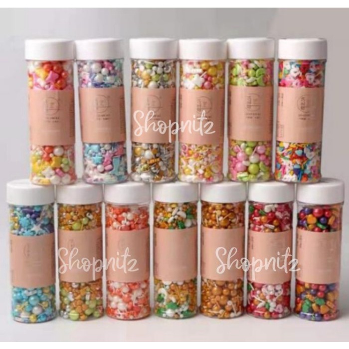 

Sprinkle Dekorasi Cake Kue Sprinkles Candy Decor Sprinkel 100gr/130gr