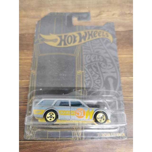 Hot Wheels 71 Datsun 510 Wagon gold zamac satin series hotwheels