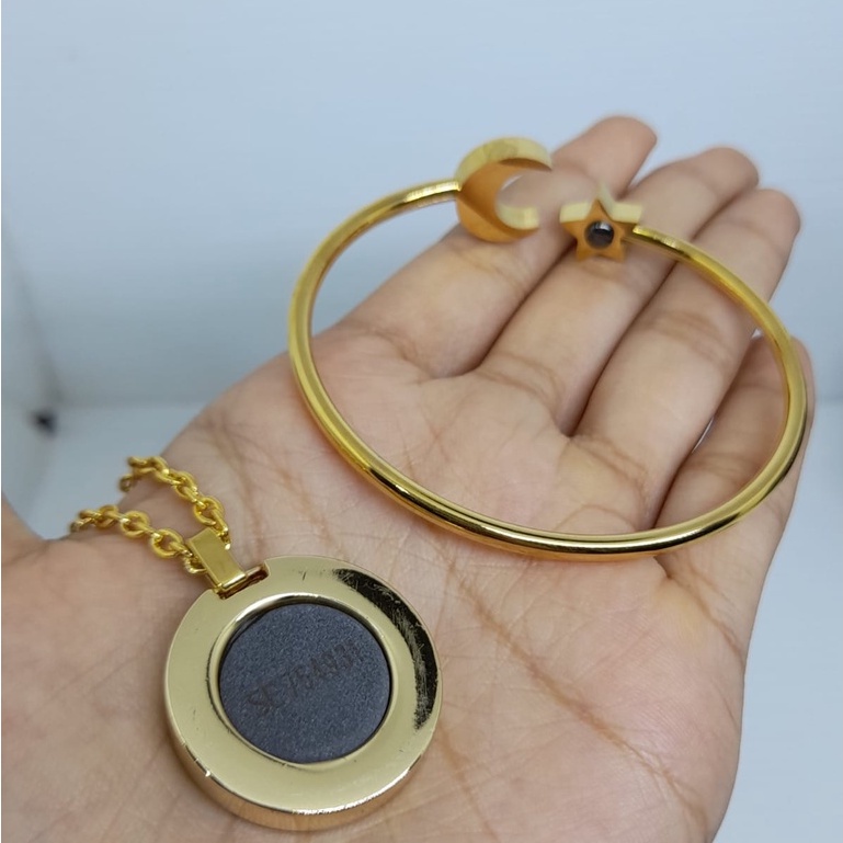 TERLARIS 1SET KALUNG KESEHATAN ANTI VIRUS/Quantum pendant kalung kesehatan[ KALUNG-BOX-SERTIFIKAT ]