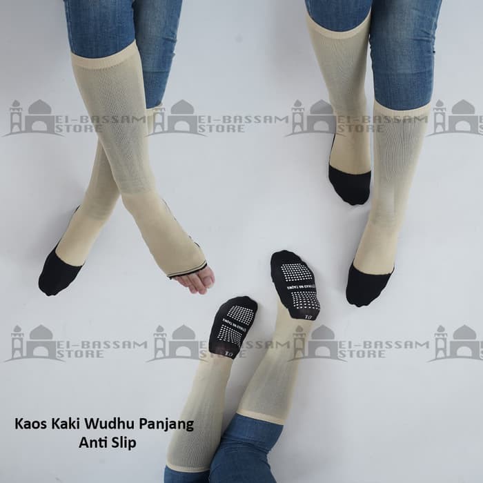 Kaos Kaki Wudhu Panjang Anti Slip Ijtihad/Best Seller/Harga Grosir/Bisa bayar di tempat