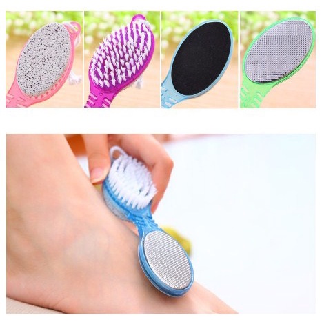 Pedicure Paddle Bush 4 Step in 1 Sikat Perawatan Kulit Kaki Kuku Penghalus Tumit Kasar Manicure Manicur Pedikur