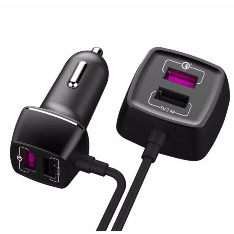 SAVER MOBIL MURAH,CASAN MOBIL,CAR CHARGER ORI V-Gen VCC4-02 fast charger Qualcom 3.0 4 USB HUB