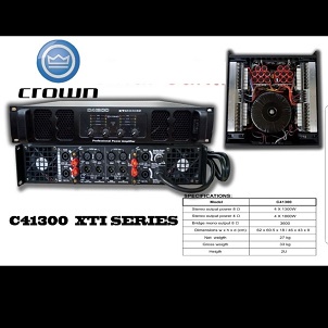 POWER AMPLIFIER CROWN C41300 XTI SERIES 4 CHANNEL 4 X 1300 WATT