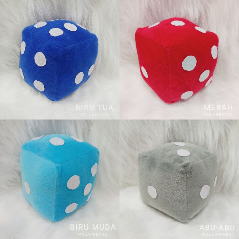 LANGSUNG KIRIM Bantal Dadu Ukuran 15x15 Cm Bahan Boneka Dice Pillow **