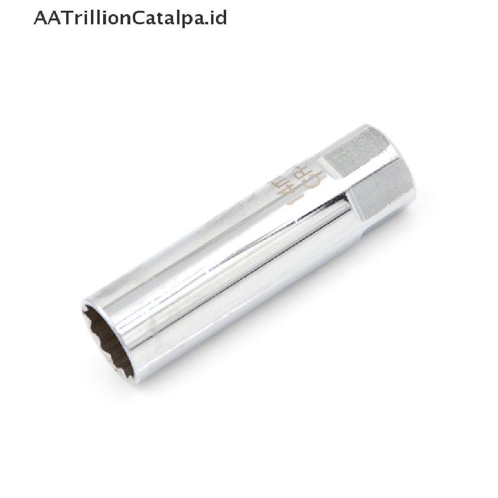 Aa Kunci Pas socket Busi Trillioncatalpa 14mm 12 Titik Bahan Metal