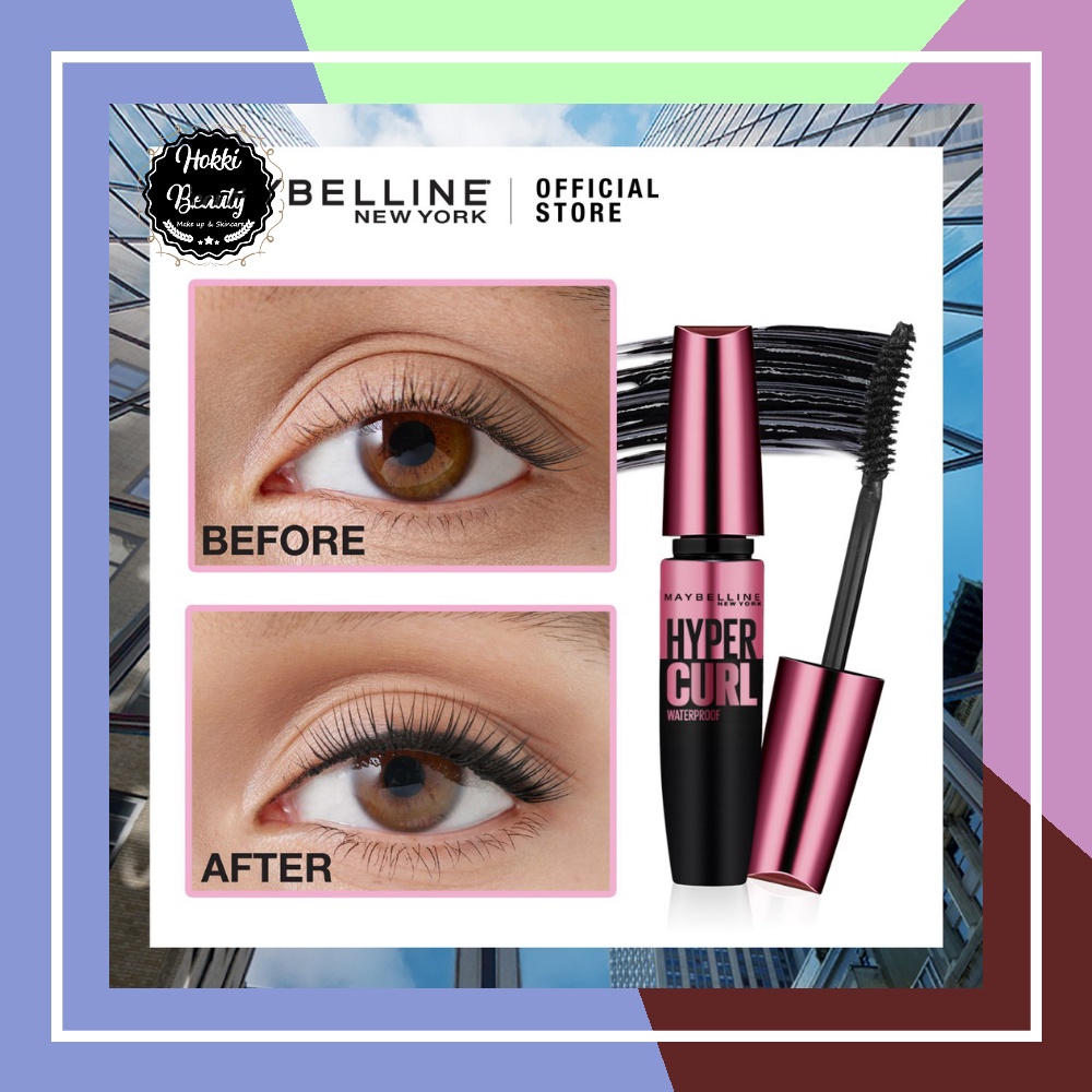 ORIGINAL Maybelline Hypercurl Volum Express Mascara Hyper Curl Maskara