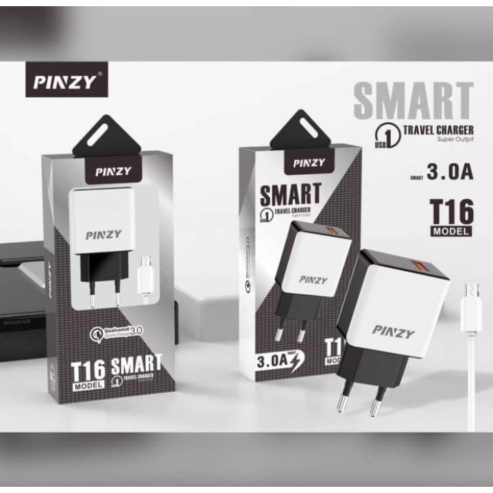 PINZY Qualcomm Quick Charge 3.0 T16 Model Smart Travel Charger