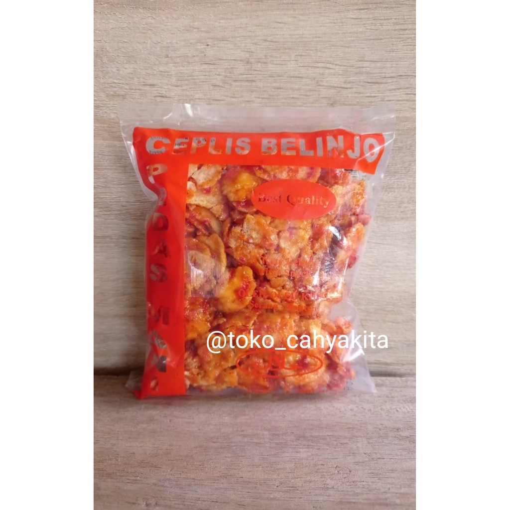 

Mping Ceplis Blinjo Banten Rasa Pedas Manis 250 Gram /Oleh-oleh Khas Banten
