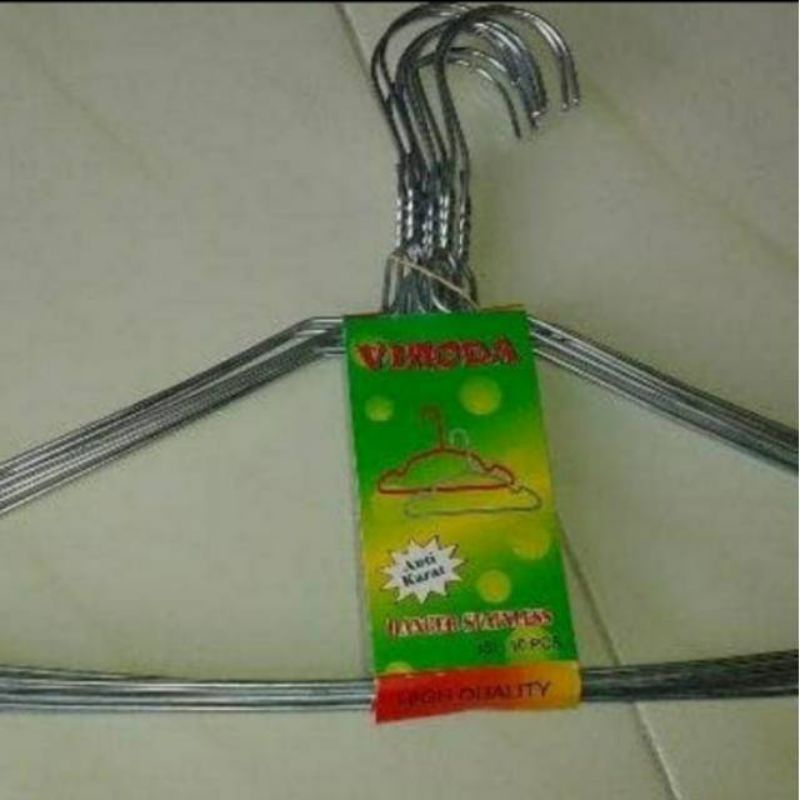 Gantungan  , 10 PCS  ,  Gantungan Baju kawat , Hanger Baju Laundry