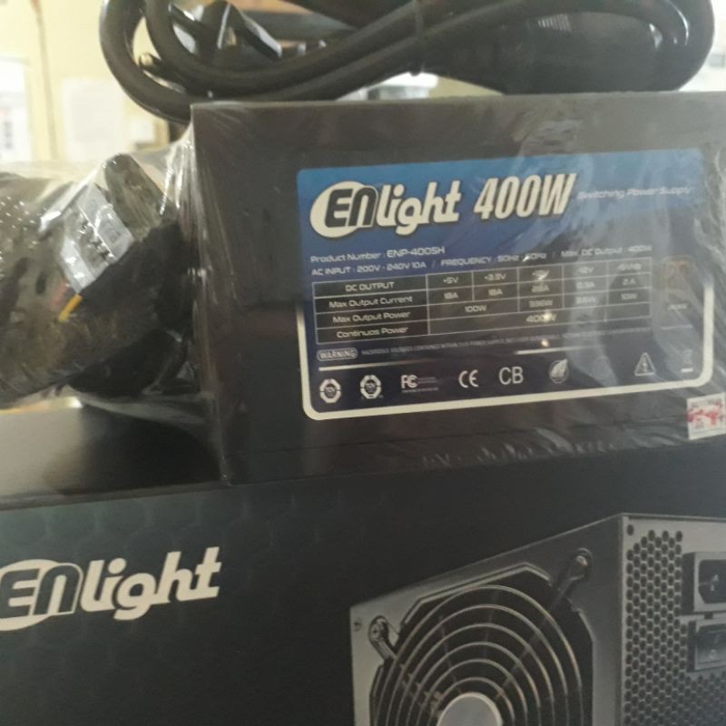 Power supply Enlight 400Watt 80Plus
