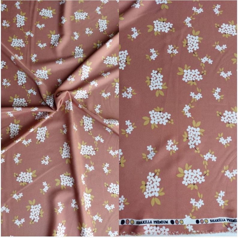 Kain Shakila Motif Yasmira harga setengah meter