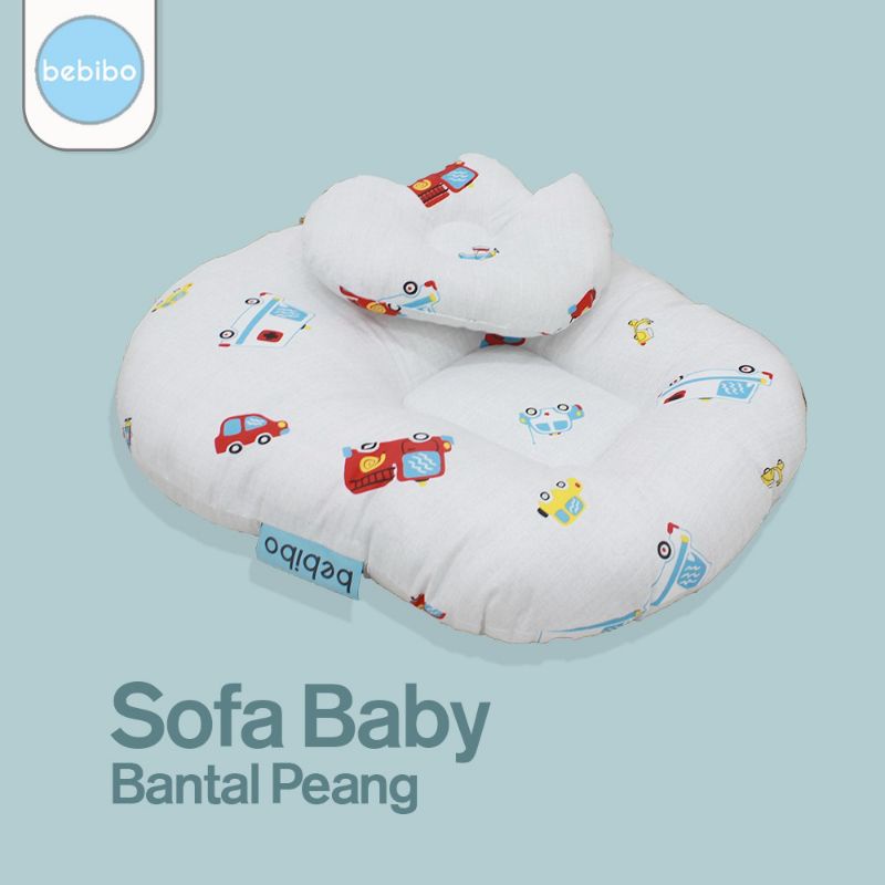 Bebibo sofa newborn travel bonus bantal peang / tempat duduk bayi bisa untuk travel