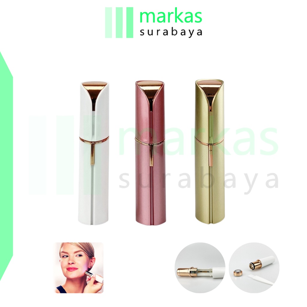 MARKAS AEL001 Alat Cukuran Pencukur Flawless Brows Alis Elektrik Tanpa Rasa Sakit Eyebrow Hair Trimmer