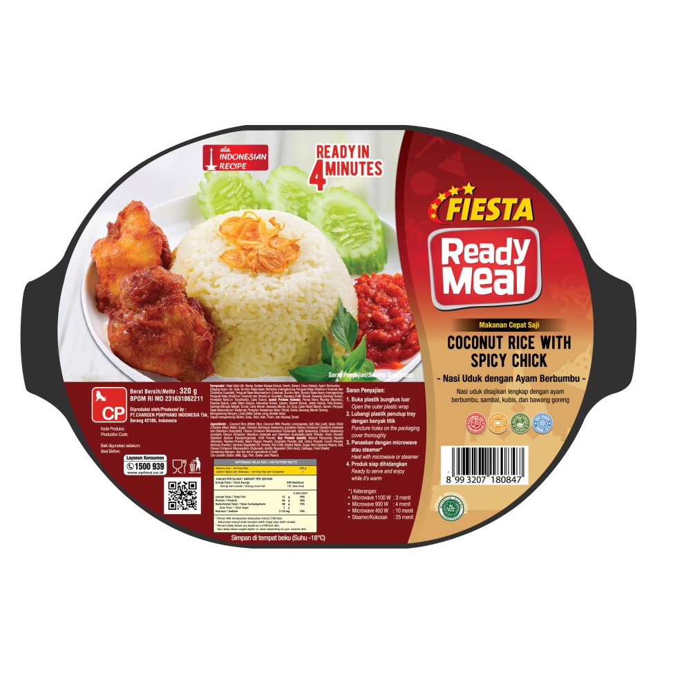 

FIESTA READY MEAL Nasi Uduk with spicy Chick 320g