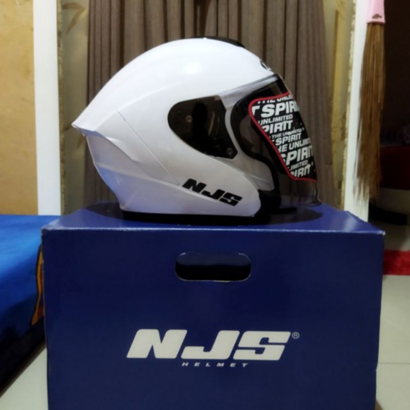 NJS KAIROZ - WHITE / GREY GLOSSY / GREY DOFF / BLACK GLOSSY / BLACK DOFF / PINK / EASY GREEN / ORANGE - HELM HALF FACE-5
