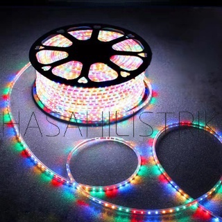 Lampu LED Strip Selang 3528 2835  (96MFULL+2 SOKET) DC 12V RGB Warna Warni