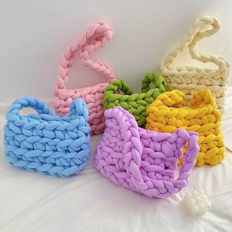 chunky yarn crochet bag
