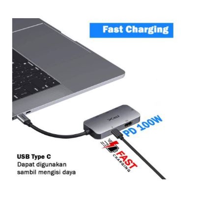 Type c to hdtv rj45 lan pd Usb 3.0 hub px 6in1 4k 100w Gigabit for pc laptop ios android uch-16 uch16