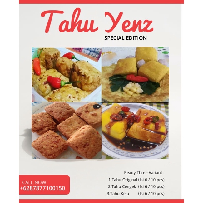 

Tahu Yenz Tanpa bahan pengawet original