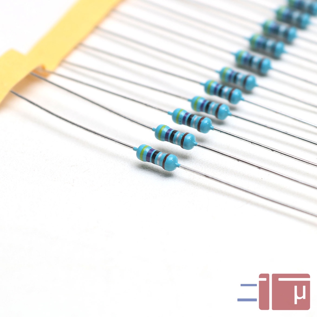 x10 Resistor 4R7 4.7 Ohm 1/4W Metal Film 1% Taiwan Kaki Tembaga